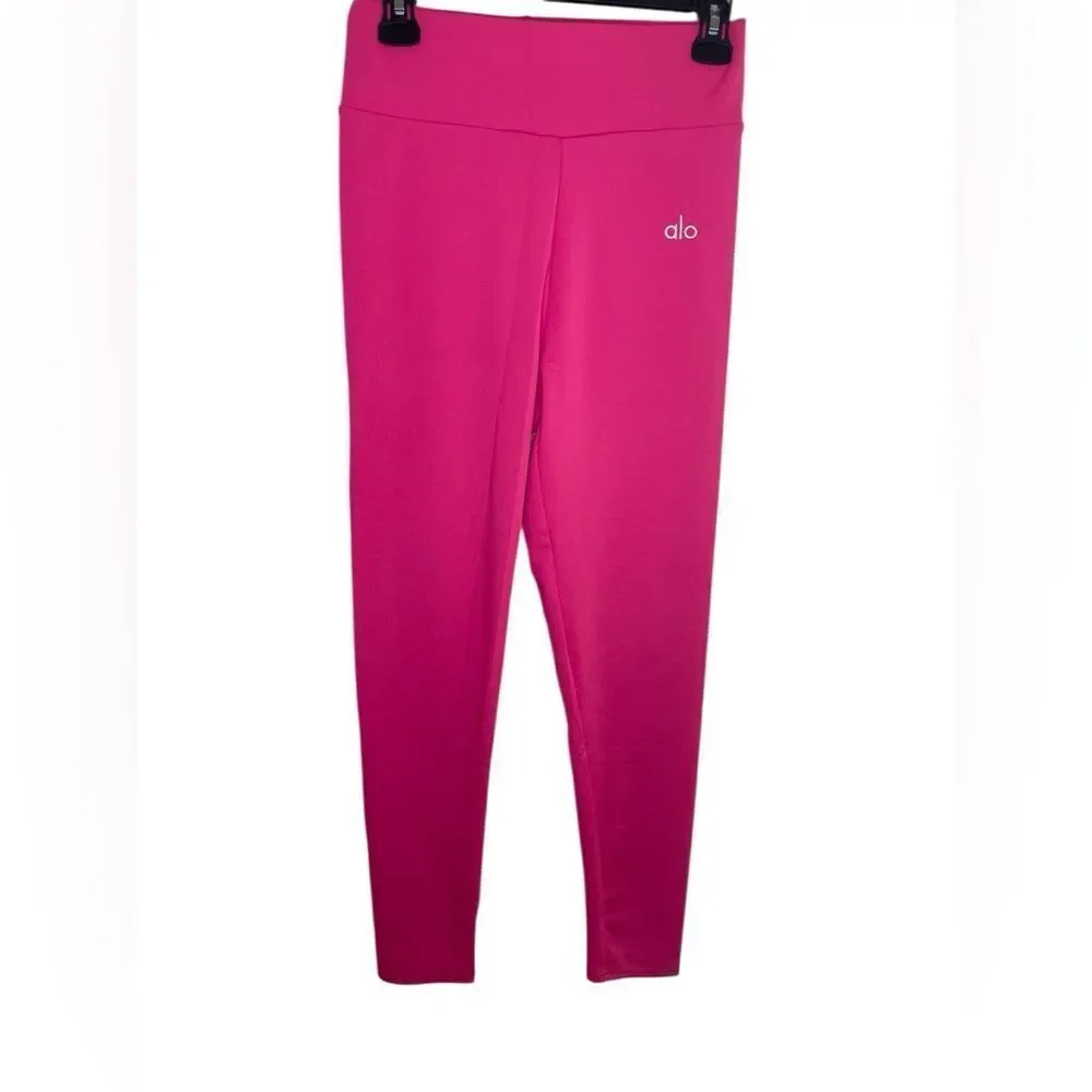 ALO Yoga Women's Bright Pink Athletic Leggings Sz. L